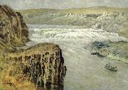 unknow artist Lewis and Clark at the Great falls of the missouri Spain oil painting artist